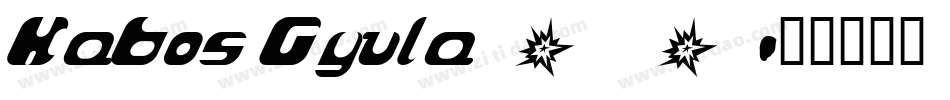 Kabos Gyula_0字体转换